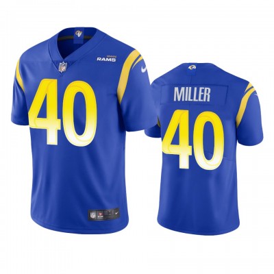 Los Angeles Los Angeles Rams #40 Von Miller Men's Nike Vapor Limited NFL Jersey - Royal Men's